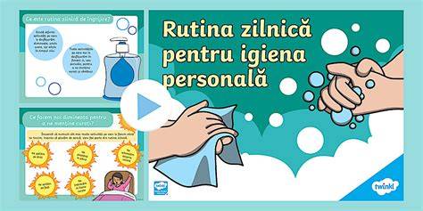 Infografica: Schema igiena zilnica a bebelusului (piele, par, rutina de spalare)