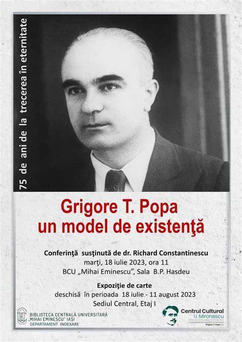 Portret povestit: Grigore T. Popa ca mentor și creator de spații academice