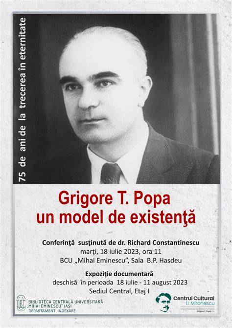 Infografic: itinerariul academic al lui Grigore T. Popa