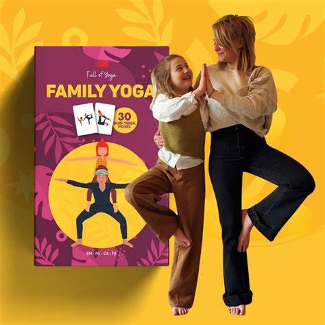 Diagrama secvențelor de familie: yoga mamă-bebeluș