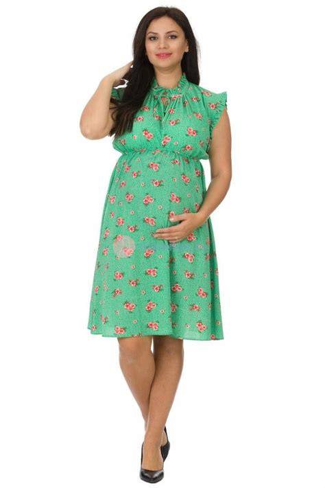 rochie gravide verde elegantă