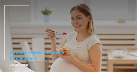 Diagrama nutrienților esențiali în sarcină