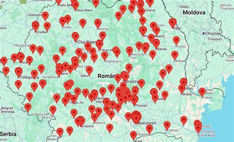 Harta zonală a clinicilor oftalmologice private din Brăila