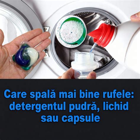 Diferențe între detergent pudră și lichid