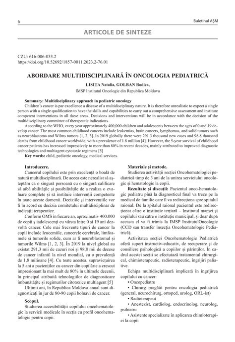 Schema colaborărilor în oncologia pediatrică europeană