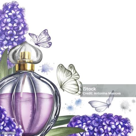 Ilustrație cu flori de lavandă și sticlă de detergent