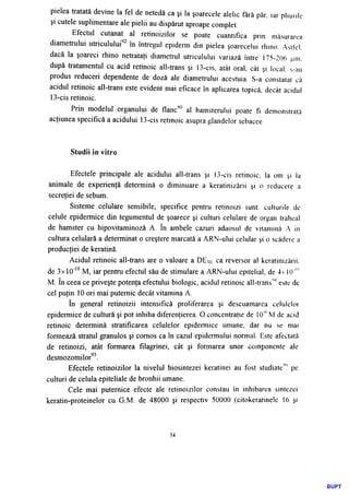 Grafic: mecanismele acțiunii retinoizilor asupra pielii