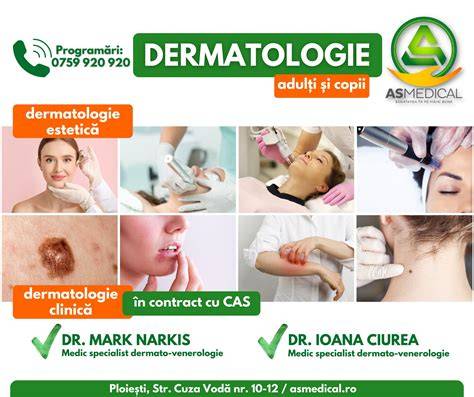 Infografic despre etapele unei consultatii dermatologice pediatrice in clinică