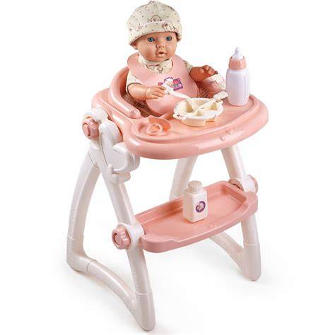 Figura: Papusa cu scaune de masa bebe in diverse configuratii