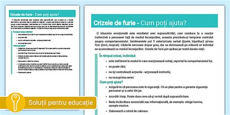 Infografic: cum gestionezi crizele de furie la copii