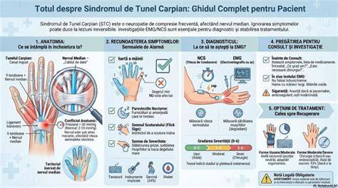 Infografic: Sindromul de tunel carpian în sarcină - mecanism și simptome