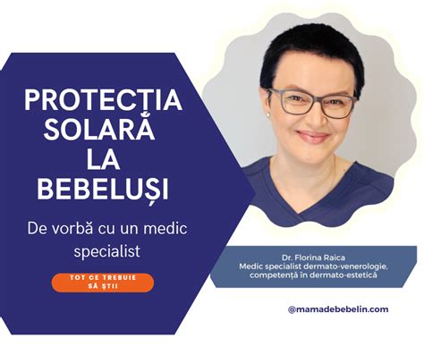 Diagramă cu protecția solară recomandată pentru bebeluși în funcție de vârstă