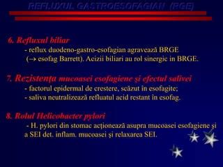 Infografic: bariera antireflux si rolul SEI in BRGE