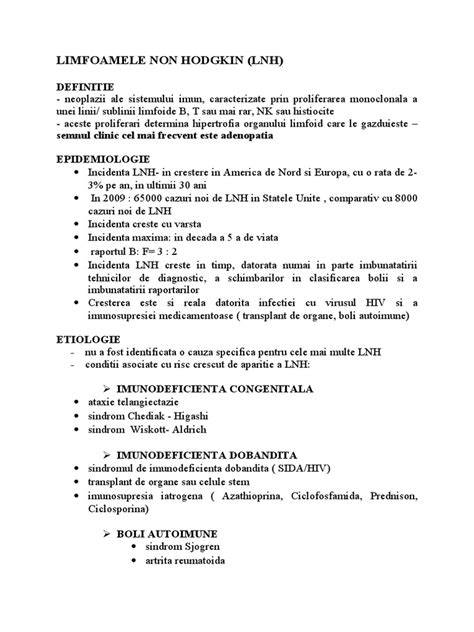 Infografic: Tipuri de limfoame non-Hodgkin si FL
