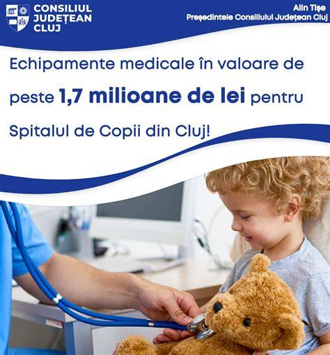 Infografic: Repartiția disciplinelor pediatrice în Spitalul Clinic de Urgență pentru Copii Cluj-Napoca