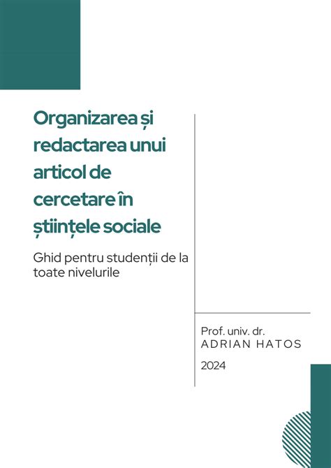 Structura unui ghid medical