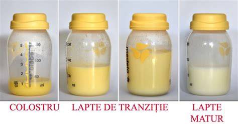 Grafic: evoluția compoziției laptelui de la colostru la lapte matur