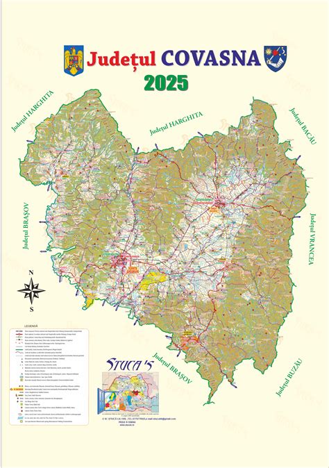 Hartă a județului Covasna