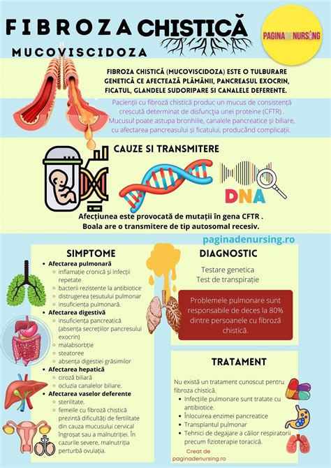 Ilustrație a diferitelor metode de tratament pentru fibroza chistică