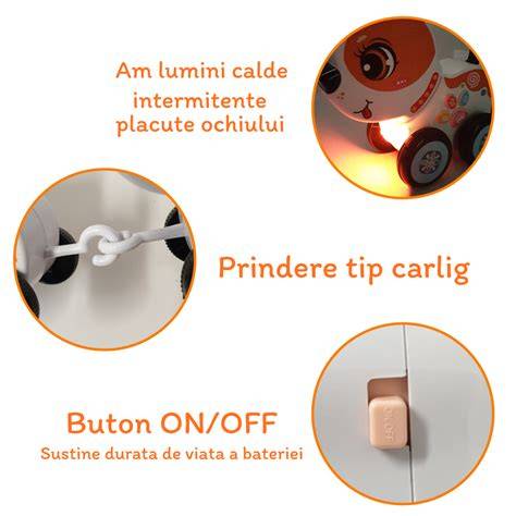 Jucarie muzicala interactiva cu lumini - schema vizuala