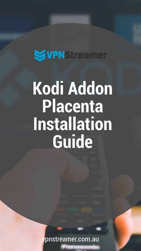 Placenta addon kodi - diagramă de flux pentru instalare