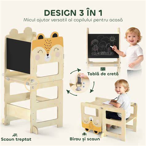Turn Montessori din lemn pentru bebeluși