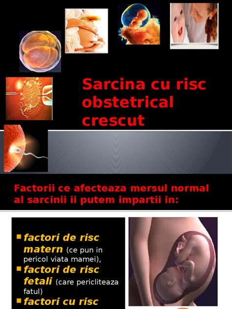 Infografic: factori de risc obstetrical crescut (categorii și exemple)
