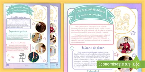 Infografic: 5 idei de activități pentru bebeluși acasă