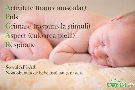 Infografie: cei 5 parametri Apgar la naștere