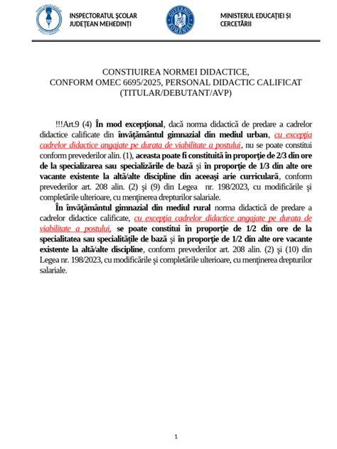 Infografic privind distribuția normei didactice între activități și impactul creșterii normei
