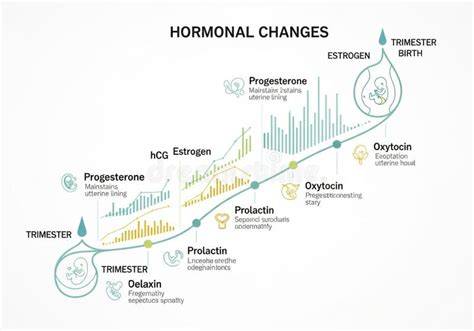hormonal changes during pregnancy infographic