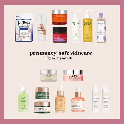 pregnant skincare safe options infographic
