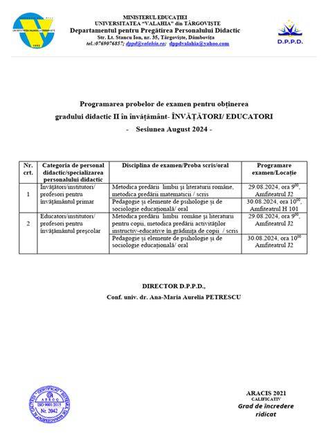 Infografic: cronologia etapelor grad didactic I și II