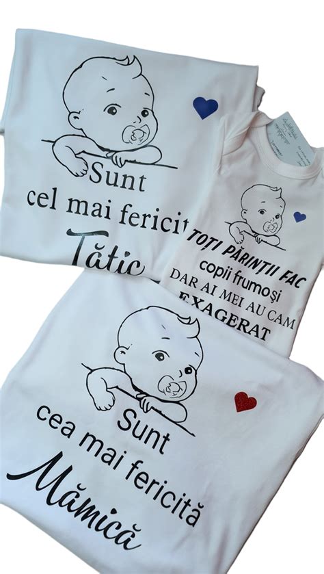 Tricouri personalizate cu mesaje simple pentru familie